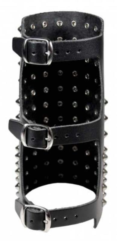 Leder Manschette 99 Spitznieten