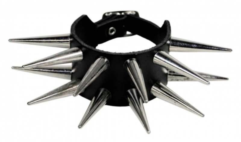 Spike Nieten Rocker Armband 2-reihig