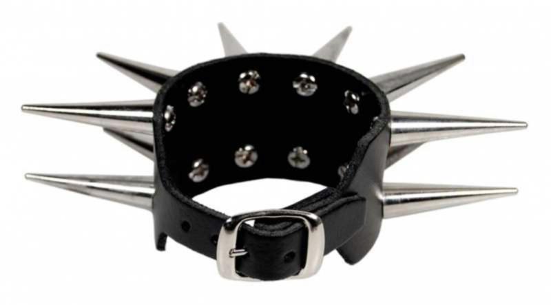 Spike Nieten Rocker Armband 2-reihig