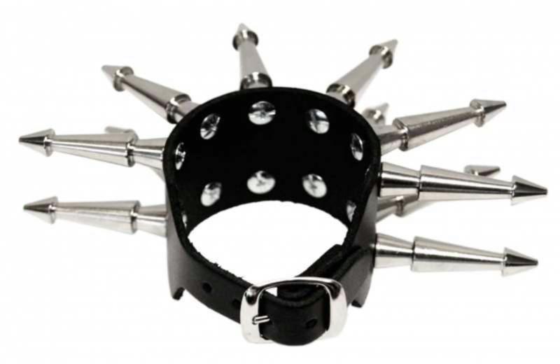 Nietenarmband 2-reihig Spikes