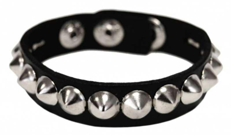 Kunsteder Armband 1-reihig Spitznieten