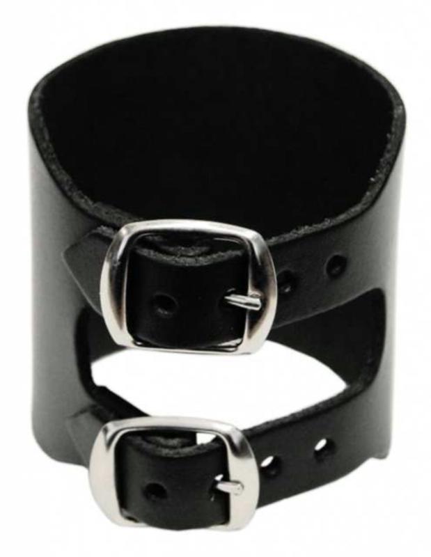 Leder Manschette Schwarz