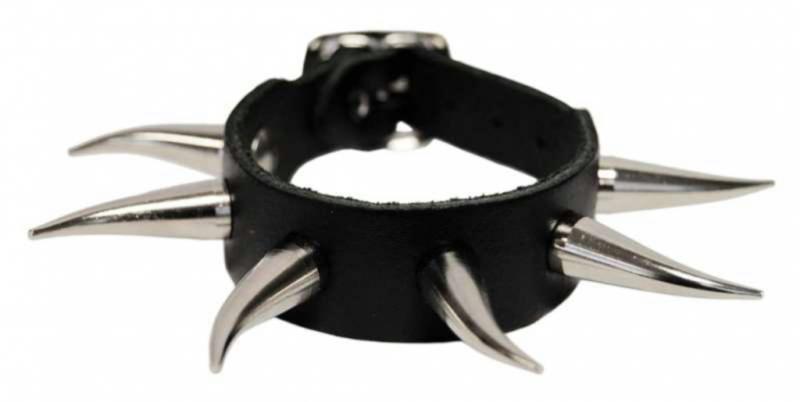 Rocker Armband 1-reihig Spike Nieten