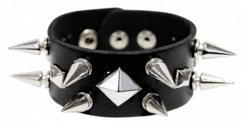 Killernieten Kunsteder Armband Pyramidennieten