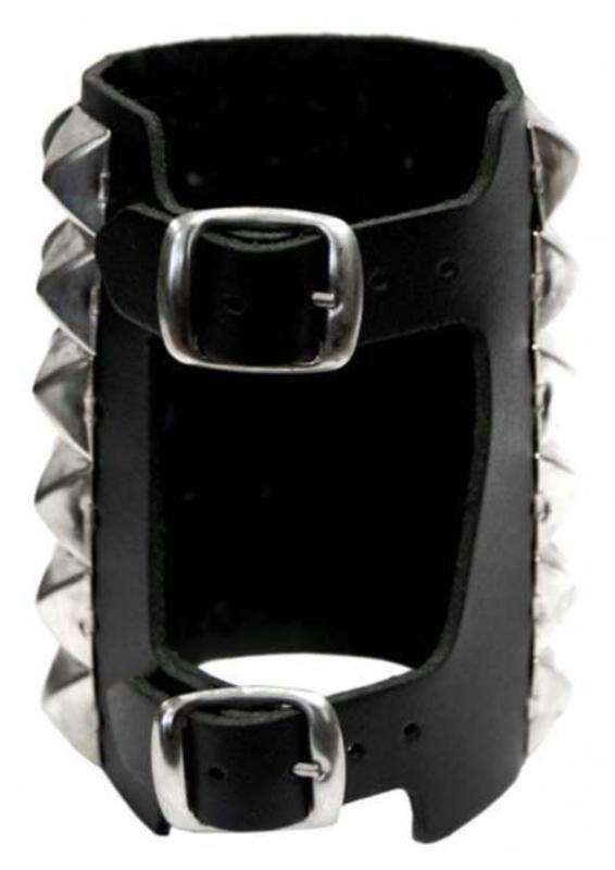 Nietenarmband 6 Reihen Pyramidennieten