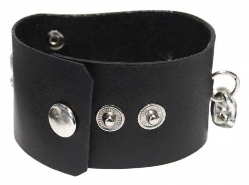 Leatherette Wristband Skeleton Hand