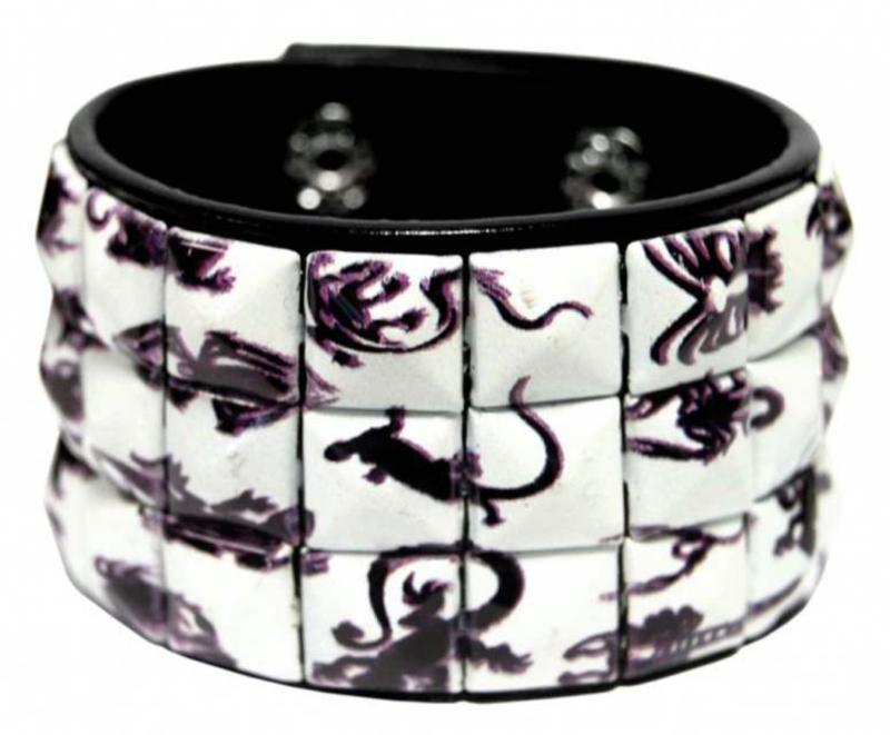 Kunstleder Armband Reptilien