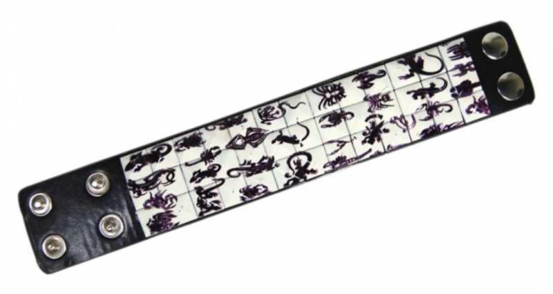 Kunstleder Armband Reptilien