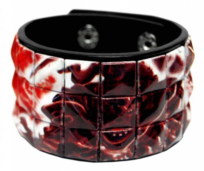 Kunstleder Armband Manschette Sensenmann