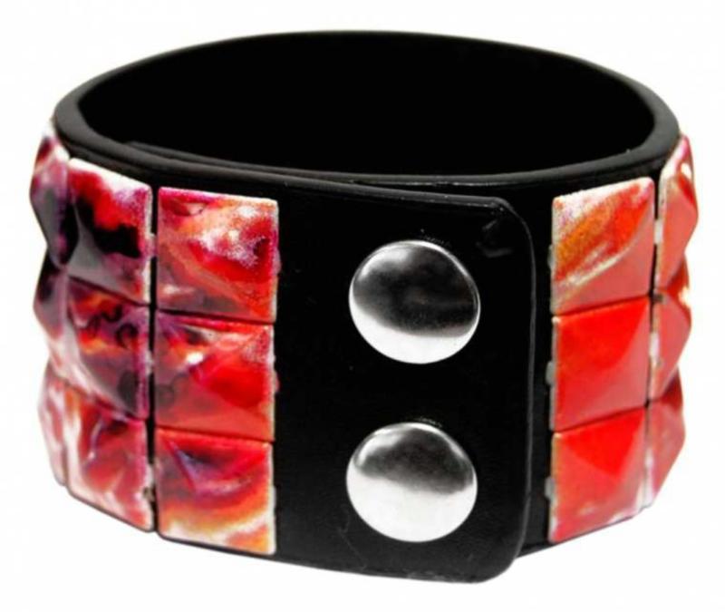 Kunstleder Armband Manschette Sensenmann