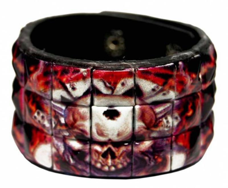Punk Armband Totenkopf