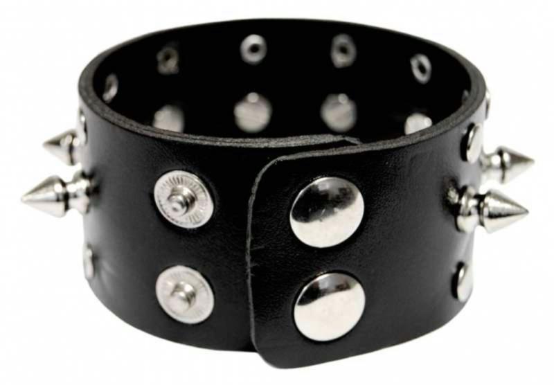 Punk Armband Schwarz Killer Nieten