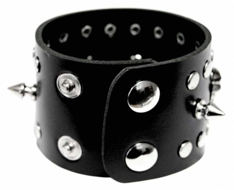 Biker Wristband Wristband Black Skull