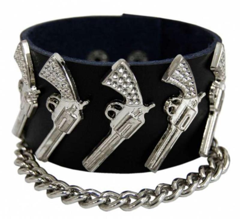 Punk Armband Pistolen Und Kette