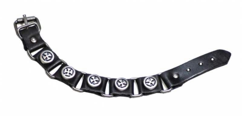 Lederarmband Eisernes Kreuz Nieten