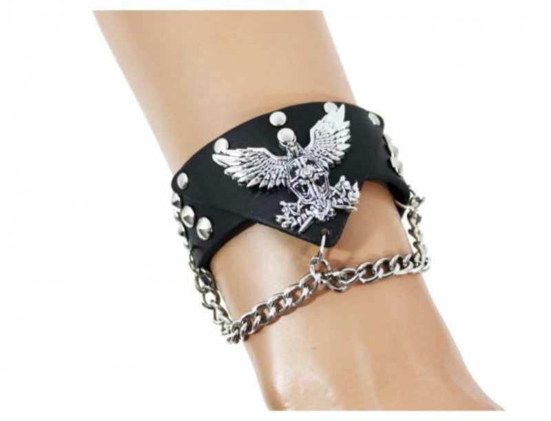 Kunstleder Armband Adler