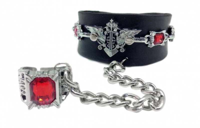 Kunstleder Armband Wappen