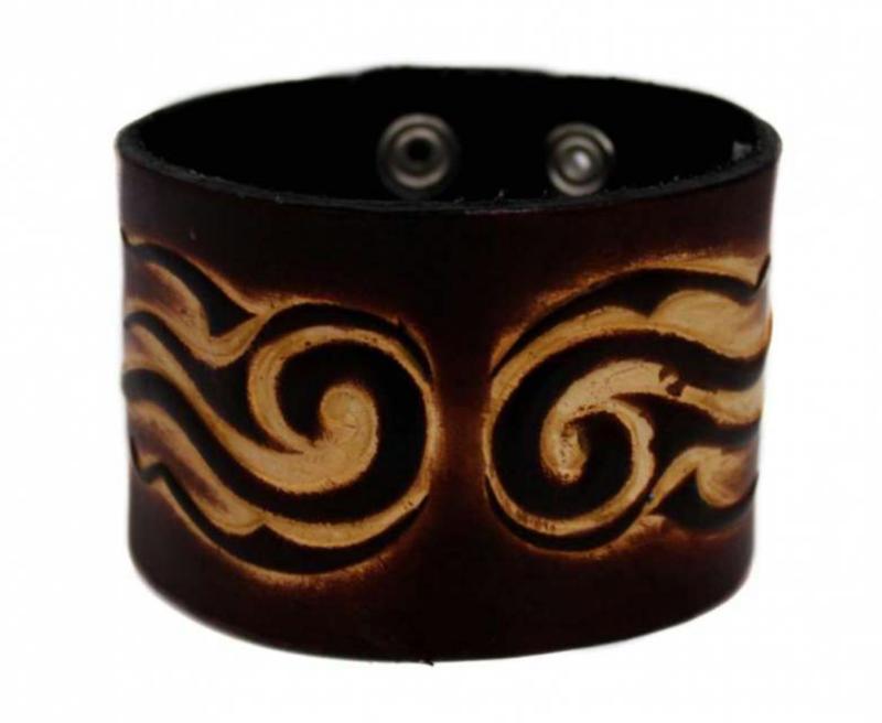 Rocker Armband Braun Tattoo