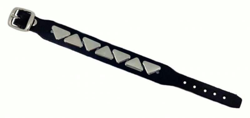 Leder Manschette Dreieck Nieten