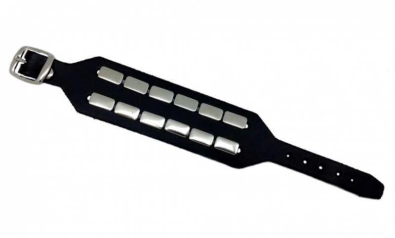 Rocker Armband 2-reihig Flach Nieten