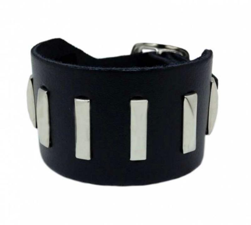 Leder Manschette Stabnieten