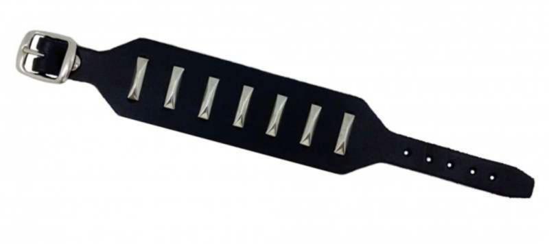 Leder Manschette Stabnieten