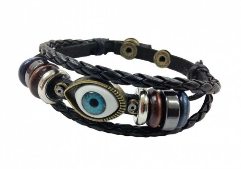 Rocker Armband Blaues Auge