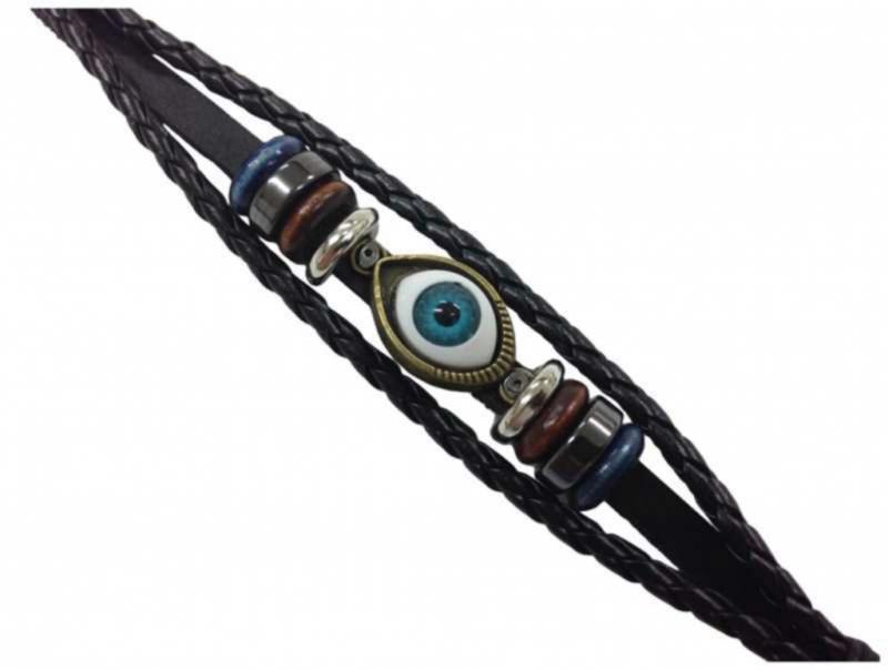 Rocker Armband Blaues Auge