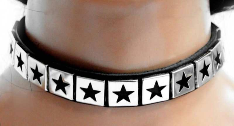 Fetisch Halsband Sterne