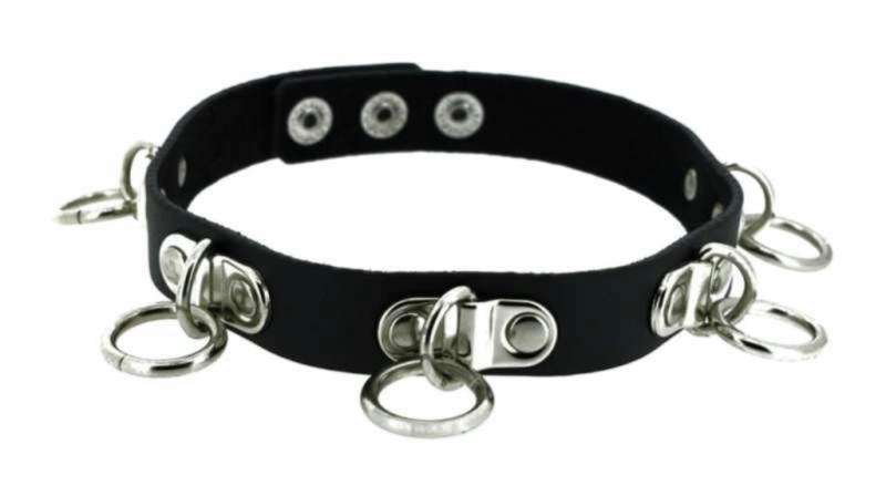 Gothic Halsband Fetisch Ringe