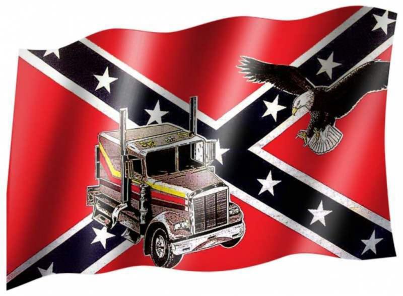 Fahne Südstaaten Adler Truck