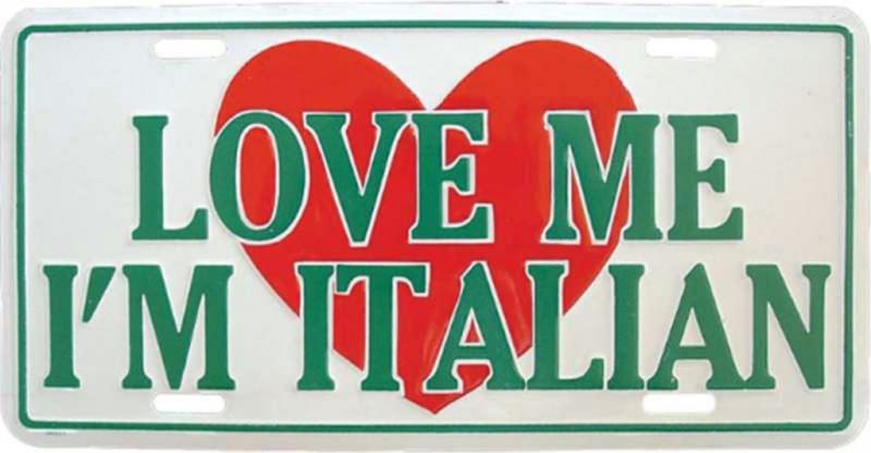 Blechschild I'm Italian