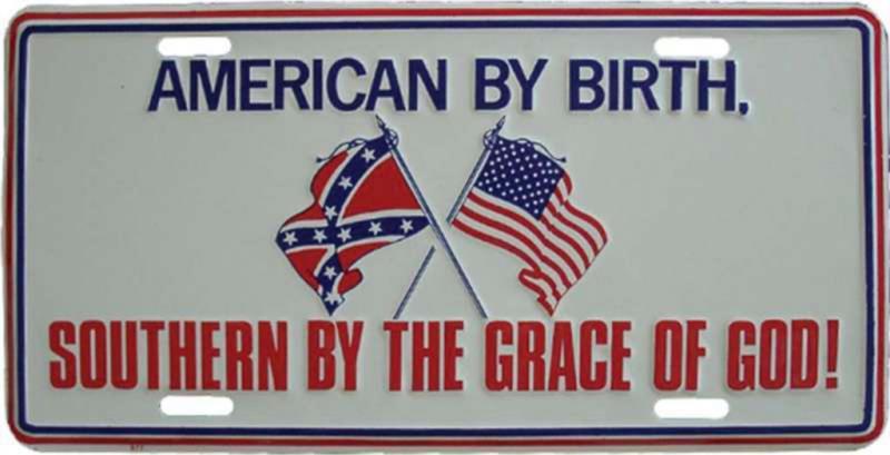 Blechschild American By Birth