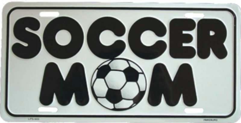 Blechschild Soccer Mom
