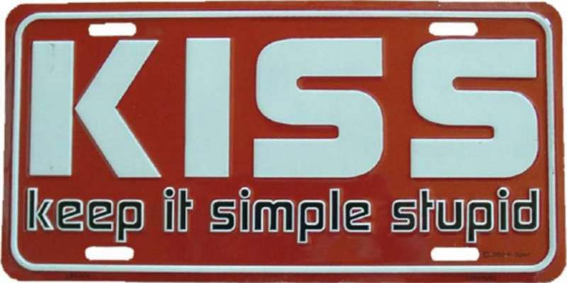 Blechschild Kiss