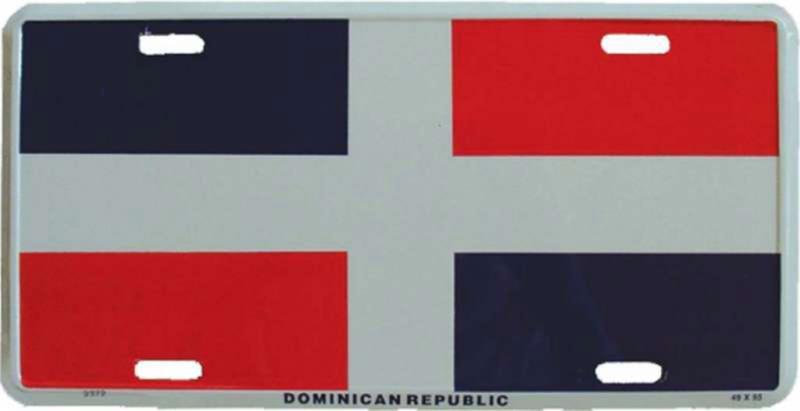 Blechschild Dominikanische Republik
