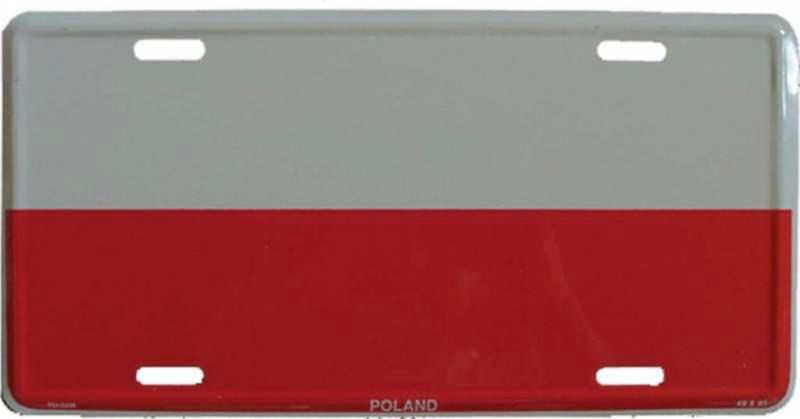 Blechschild Polen