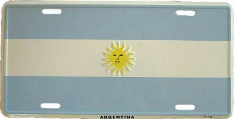 Blechschild Argentinien