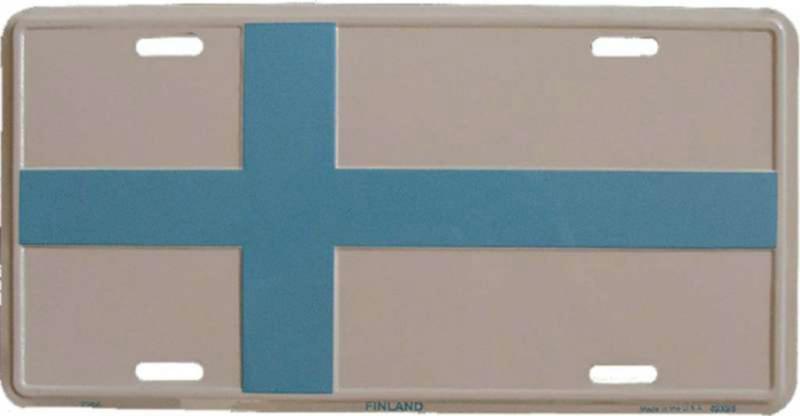 Blechschild Finnland