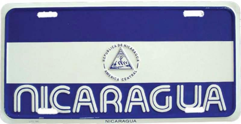 Blechschild Nicaragua