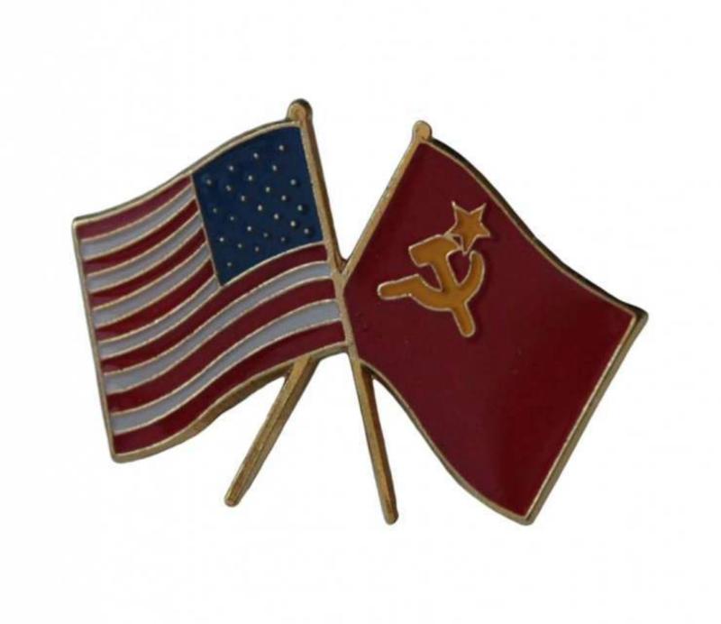 Sowjetunion USA Anstecker