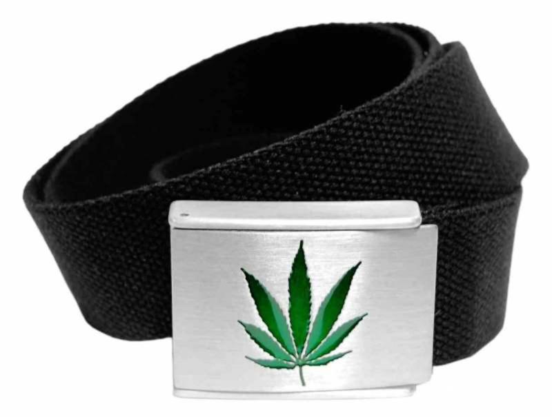 Cannabis Canvas Gürtel