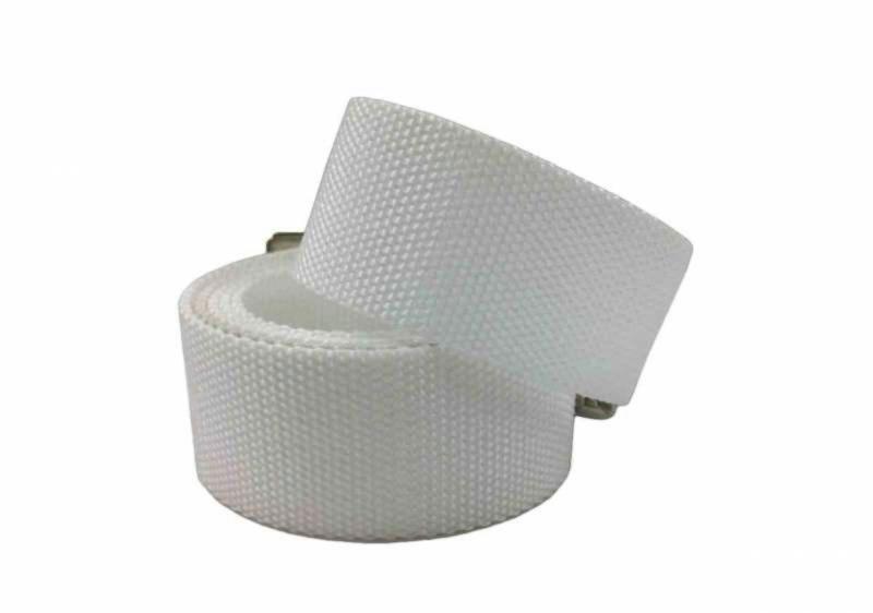 White Canvas Belt