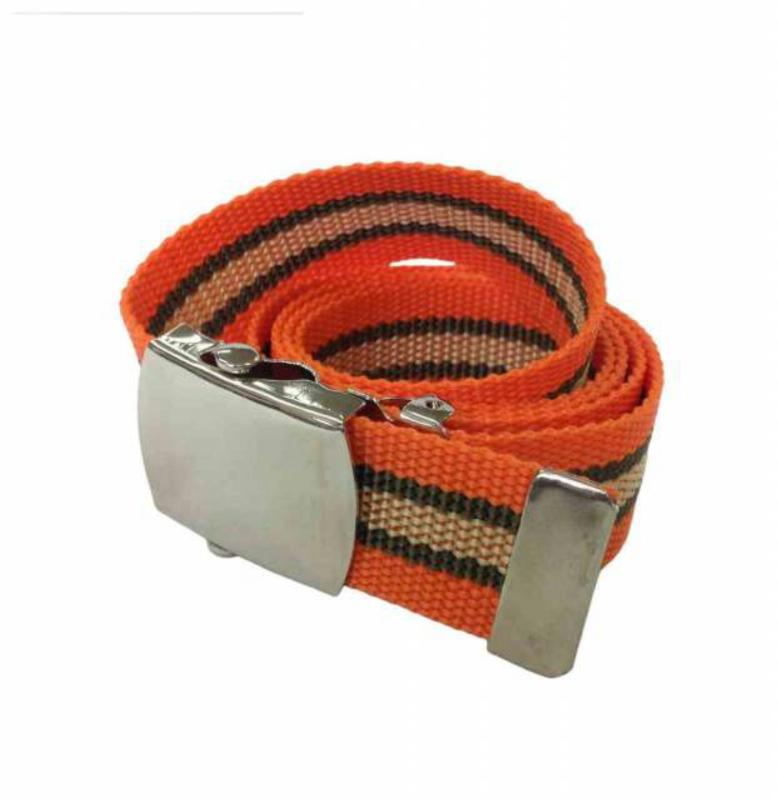 Orange & Green Canvas Belt