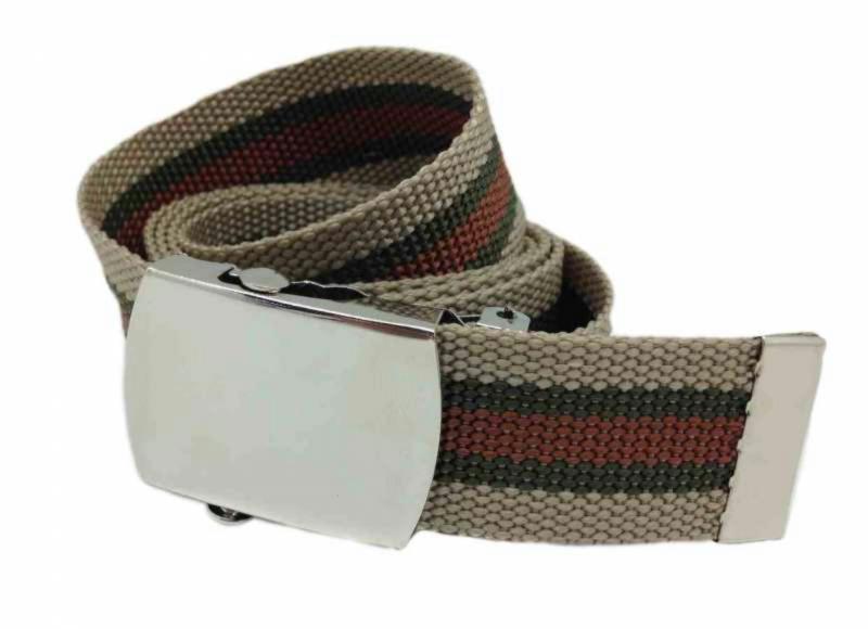 Stoffgürtel Beige & Braun
