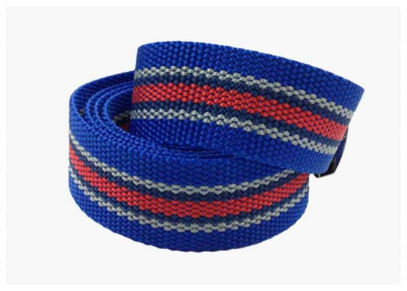 Stoffgürtel Rot & Blau