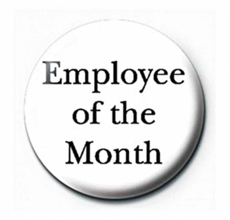 Employee Of The Month Button Anstecker
