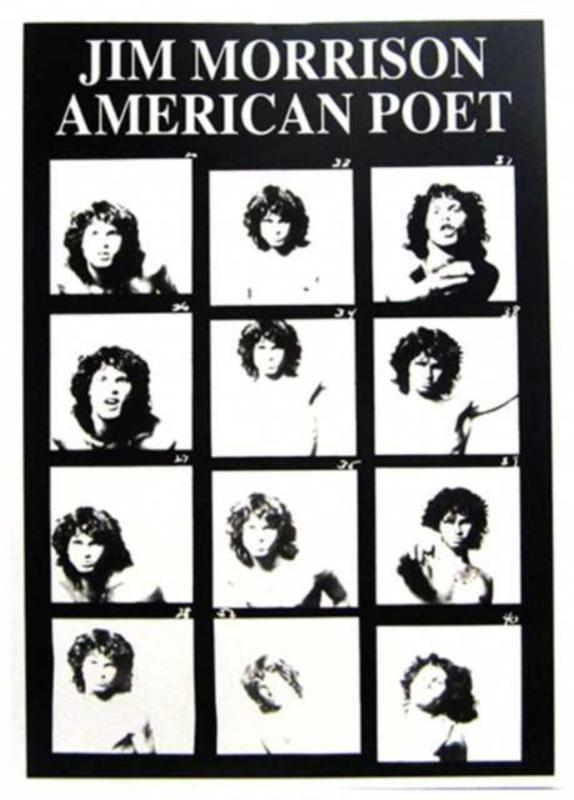 Jim Morrison Poet Postcard
