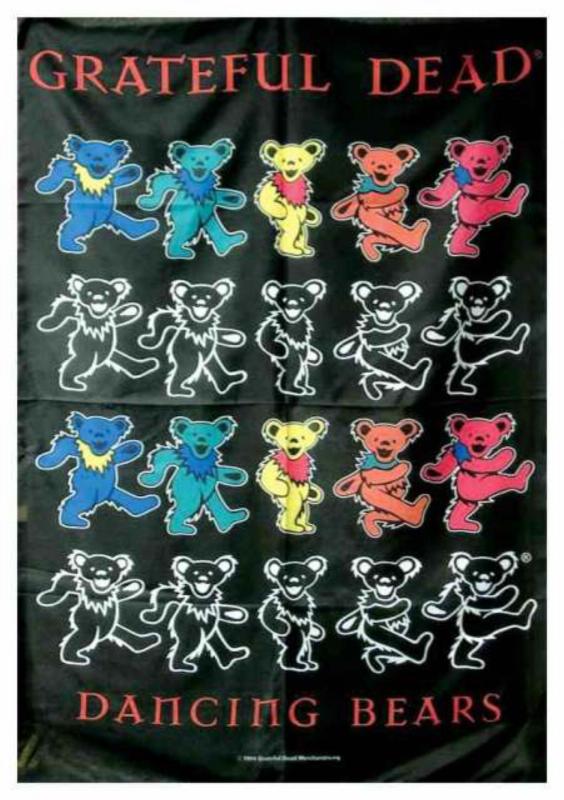 Grateful Dead Dancing Bears Poster Flag