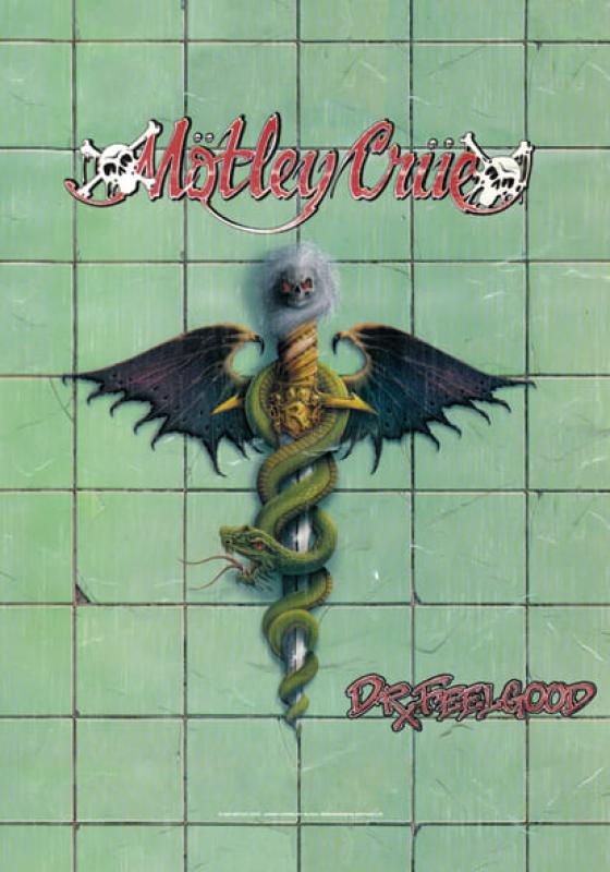 Mötley Crüe Vinyl Cover Dr. Feelgood Posterfahne